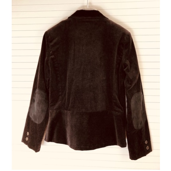 NWT Ben Sherman Women Brown Corduroy Blazer Sport Jacket with Elbow Patches S - Picture 4 of 5